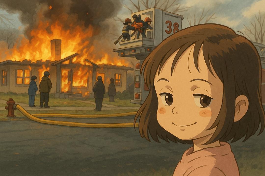 Political figures in Ghibli animation style